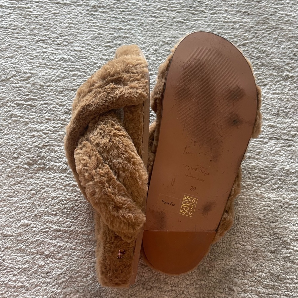 Anine Bing - Lizzie Slides Slippers - Camel - image 3
